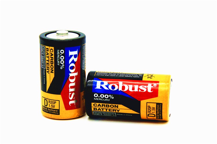 ROBUST碳性电池 1号大号R20p 1.5V挂卡 煤气灶手电筒 批发详情图5