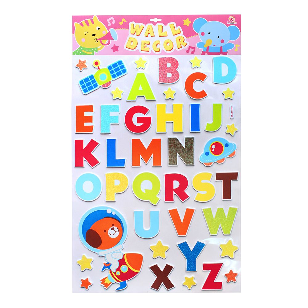 Children's picture frame sticker Home wall sticker Decorative sticker Alphabet sticker sponge wall sticker