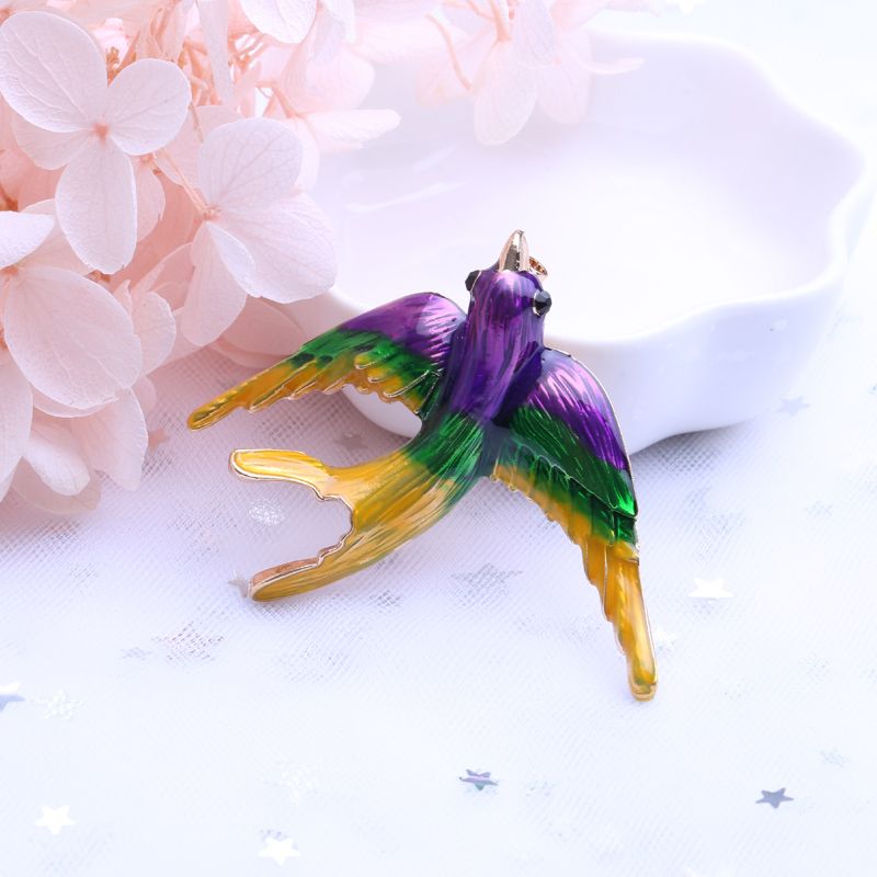 Foreign trade direct drip oil seagull brooch