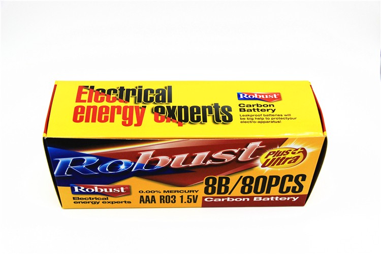 Robust 碳性电池 7号七号干电池 1.5VR03 8只挂卡 空调电视遥控器详情图9