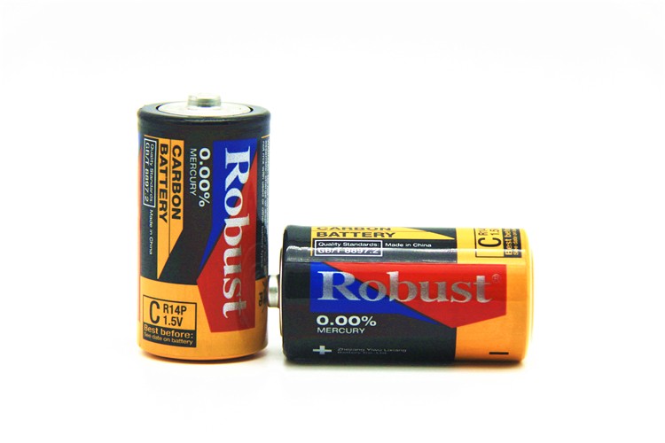 ROBUST 碳性电池1.5V 简装电池R14p 2号火车玩具C型二号干电池批发详情图4