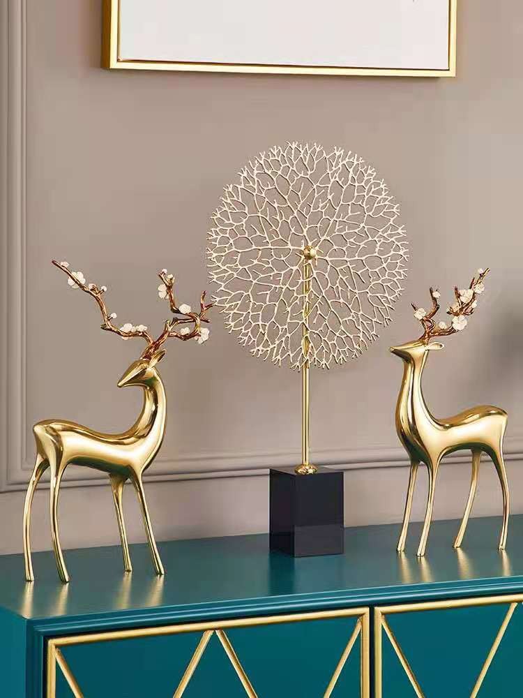 Xinyi - Pure Copper Decoration Home Accessories Modern Living Room Tv Cabinet Porch Decoration full figure
