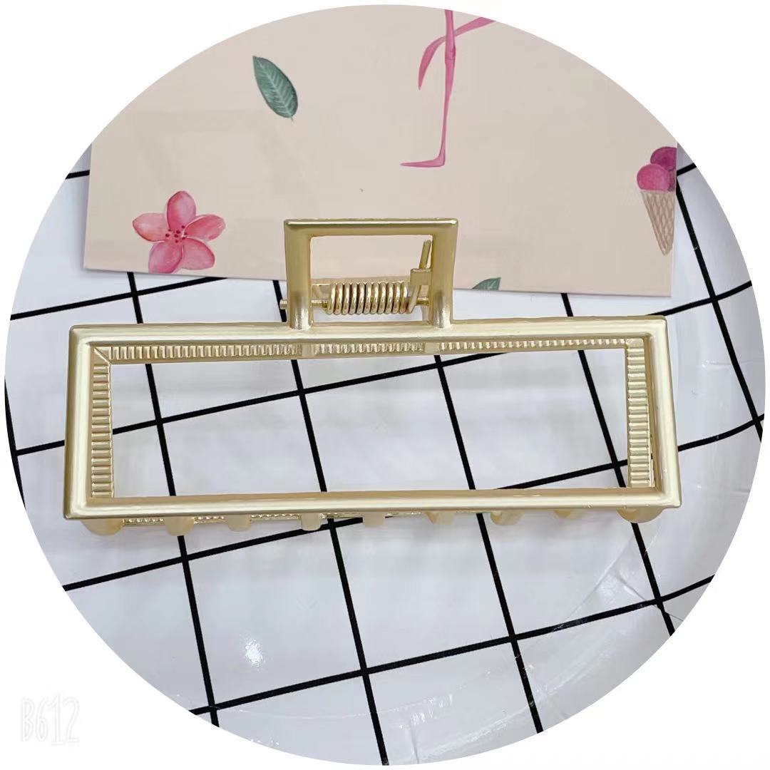 Tianyi jewelry network popular women's fashion high-end 11 cm alloy rectangular claw clamp