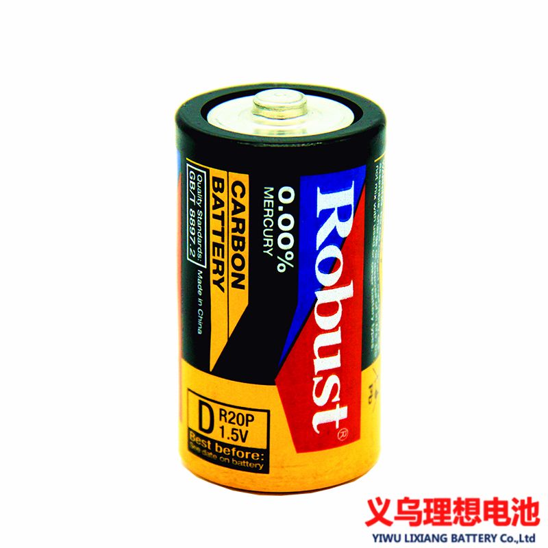 ROBUST碳性电池 1号大号R20p 1.5V挂卡 煤气灶手电筒 批发产品图