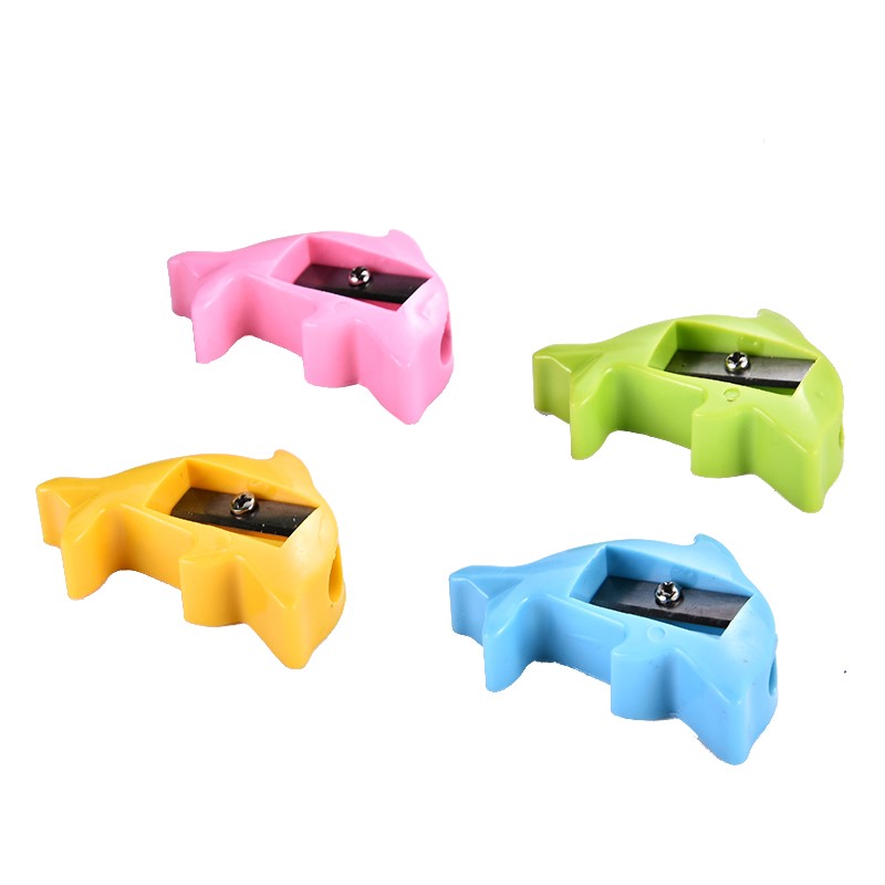 热销动物塑料卷笔刀环保卡通彩色削笔机削笔刀学生海豚铅笔刀削笔器可定制详情2