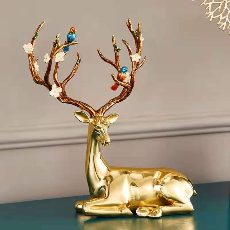 All Copper Decoration Modern Light Luxury Living Room Entrance Tv Cabinet Home Accessories Moving Gifts full figure