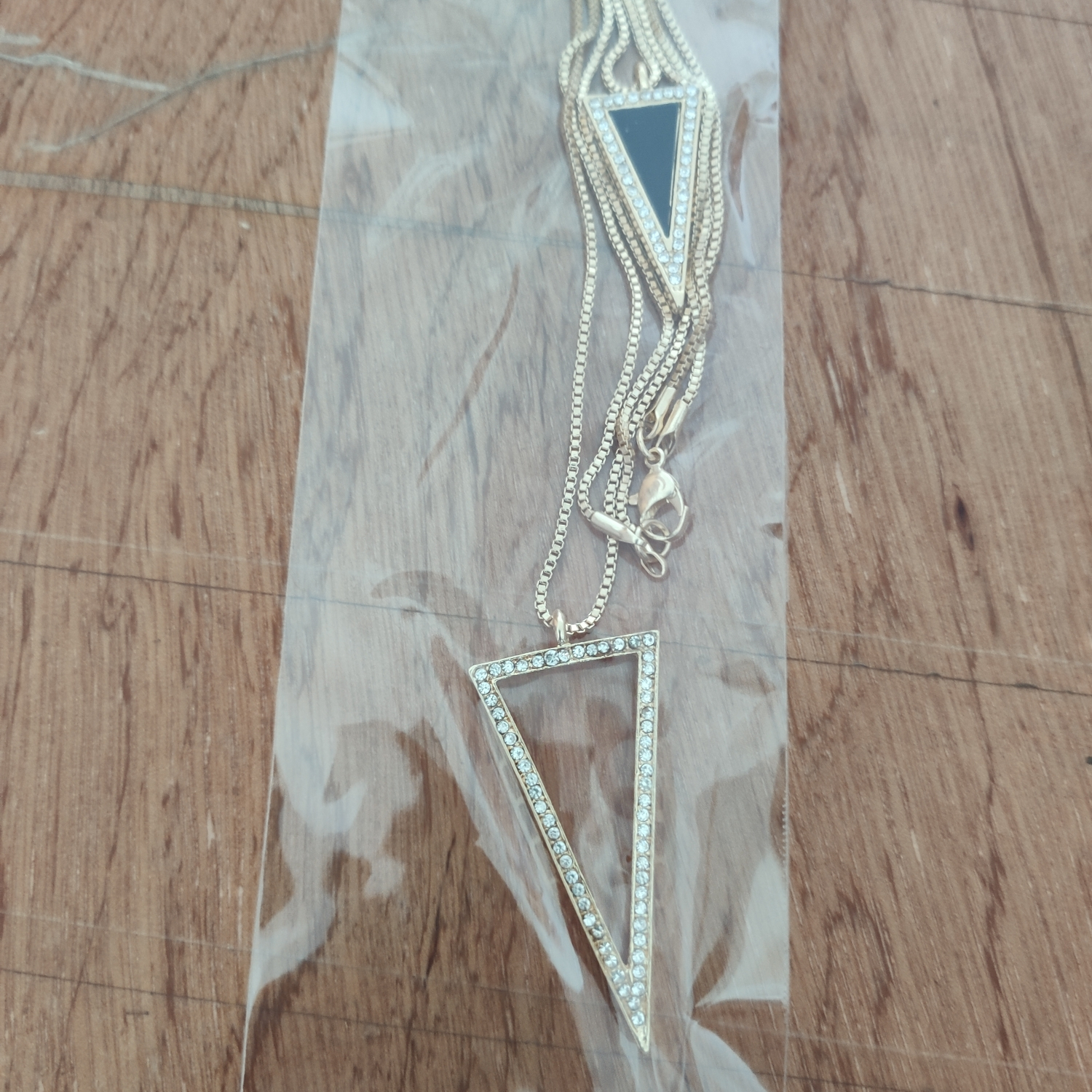 不锈钢珍珠水钻瓜链项链时尚女饰品百搭简约项链首饰配饰