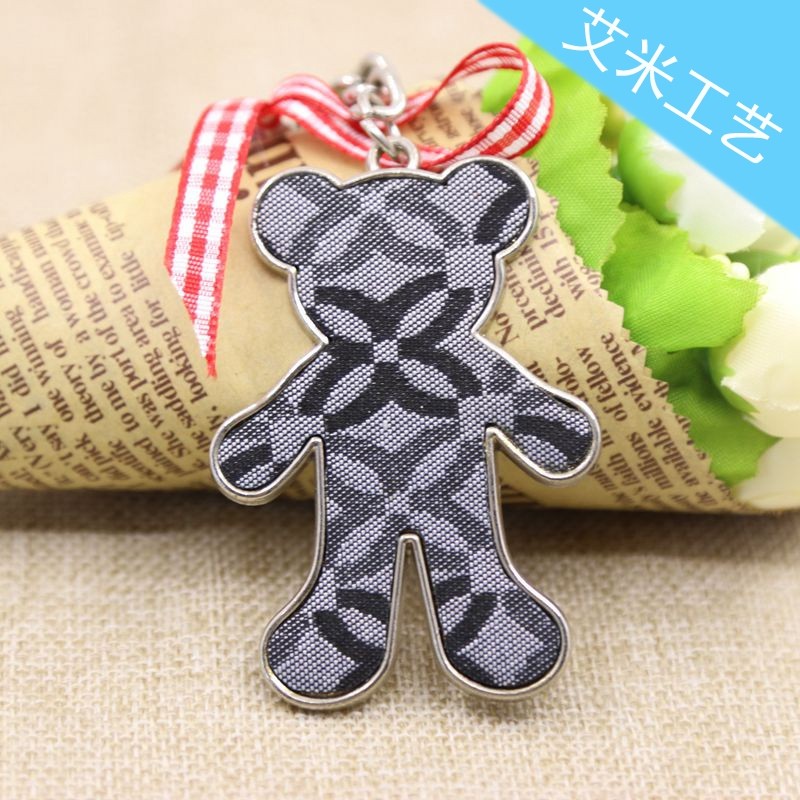 Yiwu keychains, bear keychains, patch bear alloy keychains, factory direct sales detail image 11