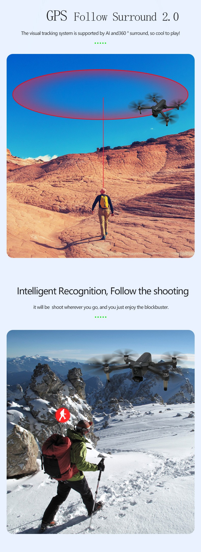 Eagle one Intelligent obstacle Avoidance two-axis Gimbal 4K GPS remote control aircraft detail image 9
