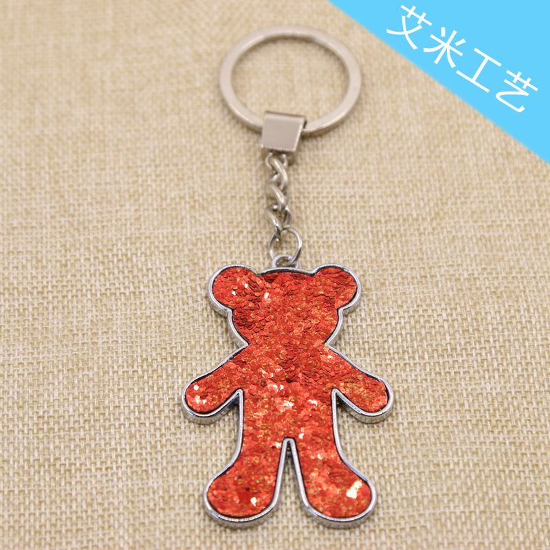 Yiwu manufacturer's bear keychain, zinc alloy keychain factory direct sales Application Scenario