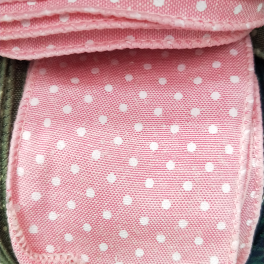 5CM anti-cotton linen polka dot wire edge generous grade powder
