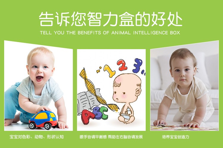 The wooden toy educational multi-functional animal-shaped intelligence box is a smart early education cognitive game with strong fun and rich colors. It can practice logical thinking and improve hand-eye coordination. It is a parent-child game detail image 5