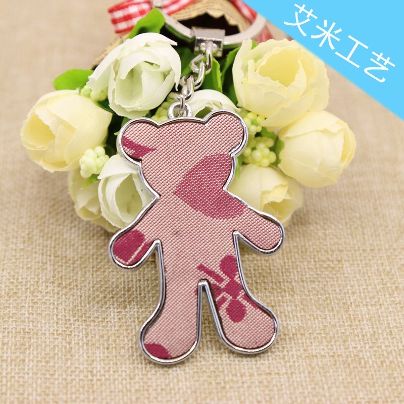 Yiwu keychains, bear keychains, patch bear alloy keychains, factory direct sales detail image 6