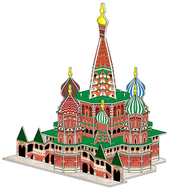 义乌好货3D纸质立体拼图，儿童DIY玩具拼图，手工益智早教，爆款地摊热卖拼装玩具礼品模型，手工制作别世界名建筑详情9