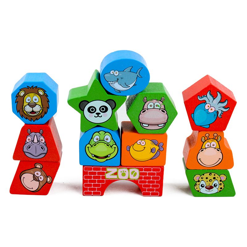 The wooden toy educational multi-functional animal-shaped intelligence box is a smart early education cognitive game with strong fun and rich colors. It can practice logical thinking and improve hand-eye coordination. It is a parent-child game Item Picture