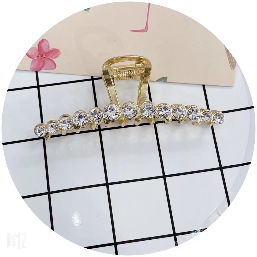 Tianyi jewelry network red explosion women's fashion high-end 8 cm alloy full drill claw clamp thumbnail