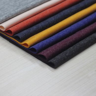 Manufacturers direct selling polyester cotton double-sided chicken cloth suit fabric Roman cloth knitted fabric can be ordered