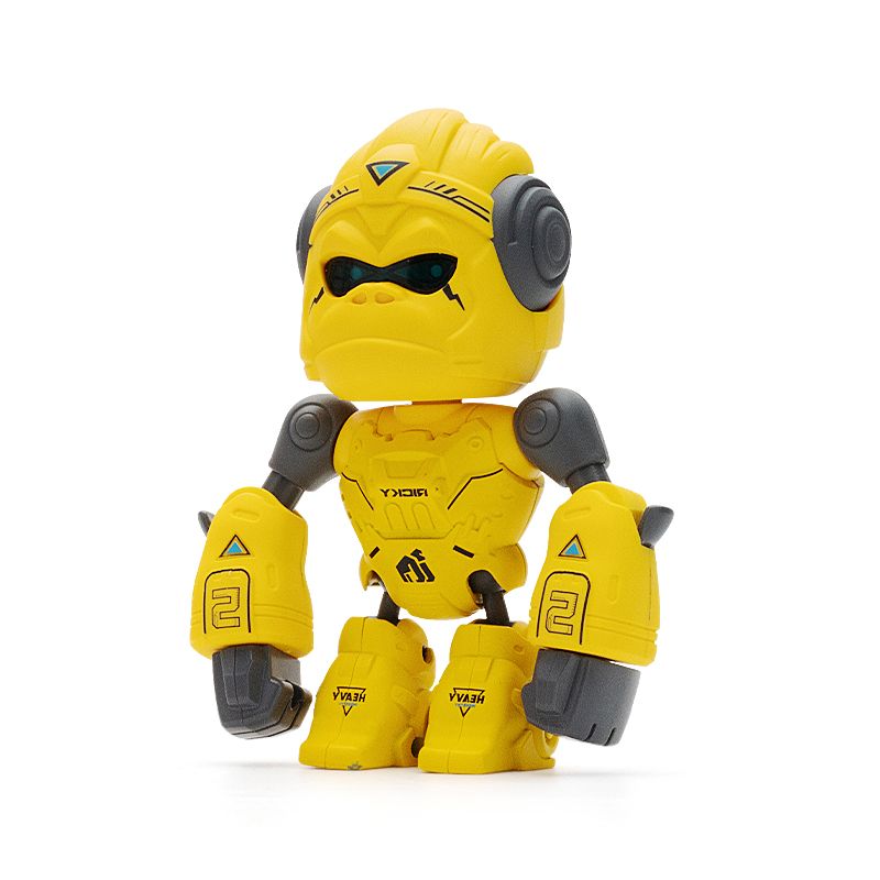 仿真机械猩猩/按压发声/手机支架白底实物图