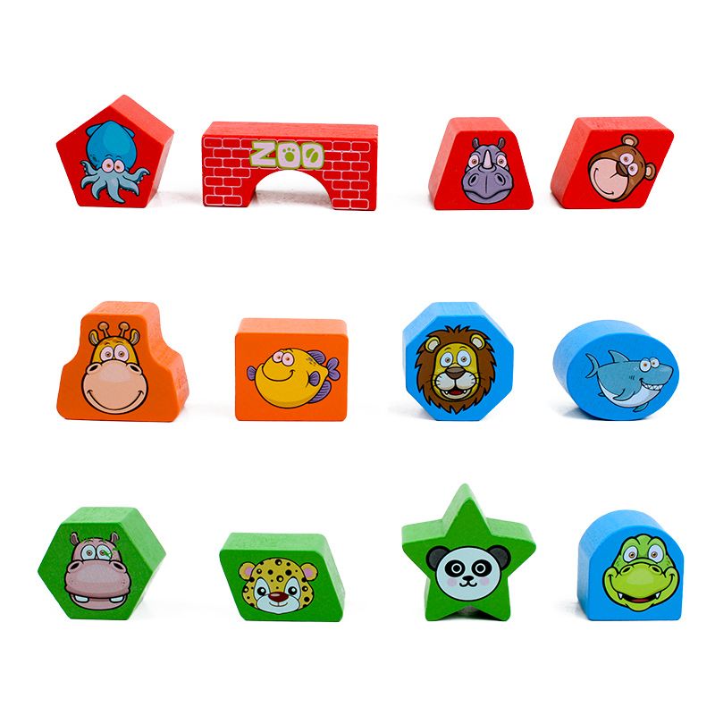 The wooden toy educational multi-functional animal-shaped intelligence box is a smart early education cognitive game with strong fun and rich colors. It can practice logical thinking and improve hand-eye coordination. It is a parent-child game Application Scenario