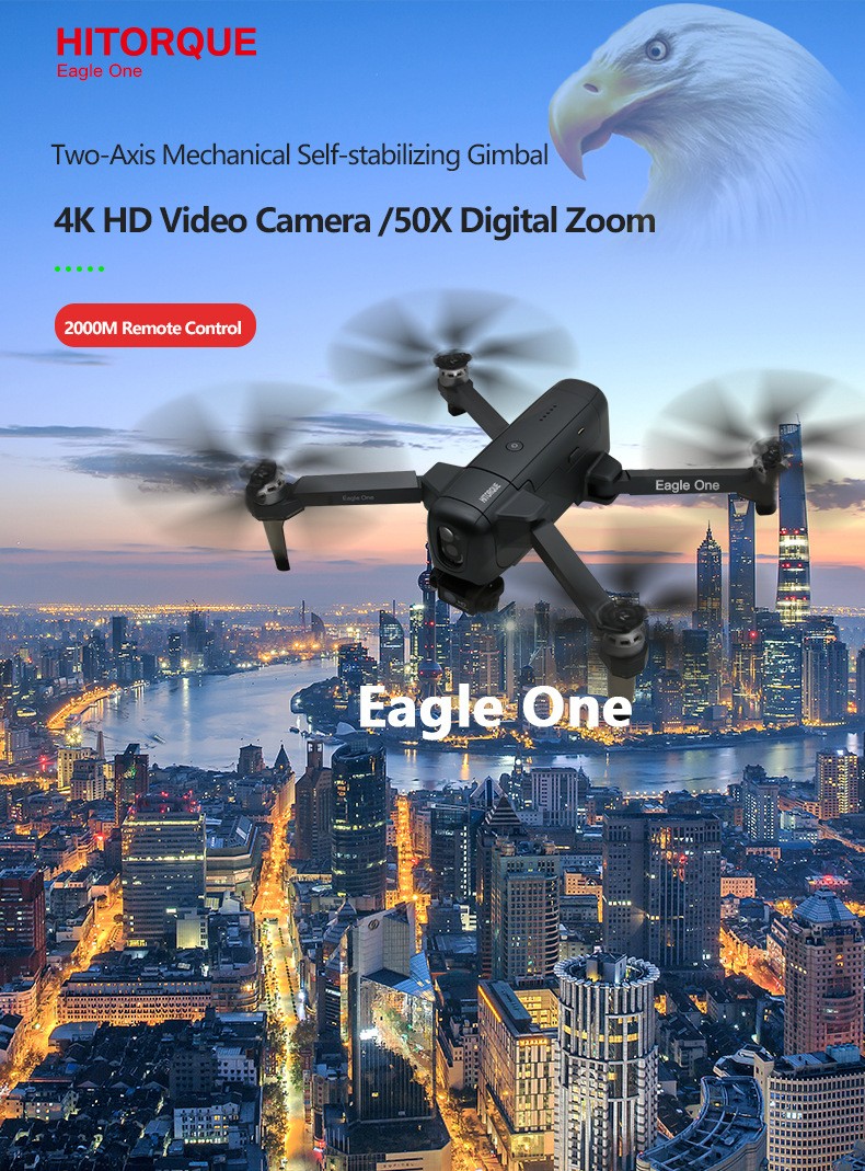 Eagle one Intelligent obstacle Avoidance two-axis Gimbal 4K GPS remote control aircraft detail image 1