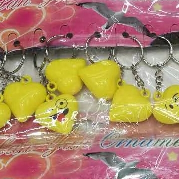 Resin smiley face key chain series