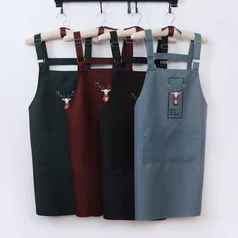 Apron Home Kitchen Waterproof And Oil Resistant Female Nordic Style Fashion Korean Version Custom Logo Work Clothes Restaurant Version Waist