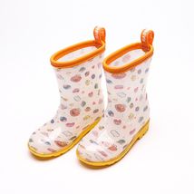 新款水晶花布包边防滑儿童雨靴   时尚经典男女孩雨鞋 厂家直销
