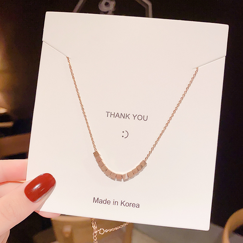 Dongdaemun necklace, unique Korean style, collarbone chain, small waist pendant, factory direct sales, women's 600 Item Picture