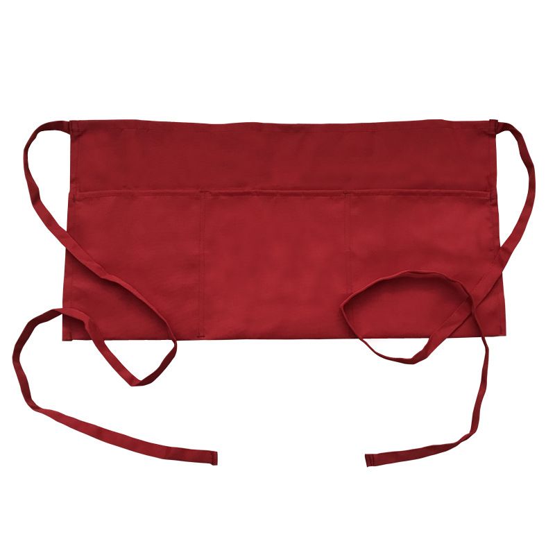 Custom-made short half-length aprons for male and female waiters, advertising aprons for hotels and restaurants, and half-length waistbands for chefs details Picture
