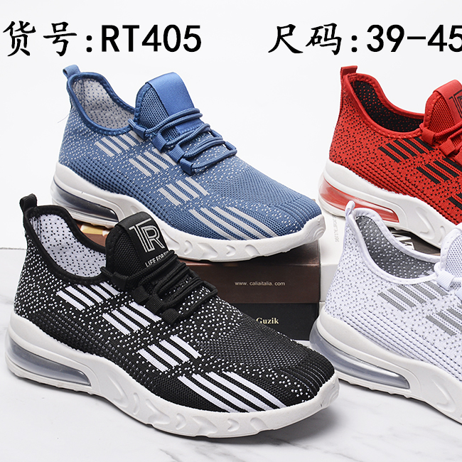 Men's woven casual sports shoes with breathability, custom-made for export, direct sales from our own factory in foreign trade, best-selling products
