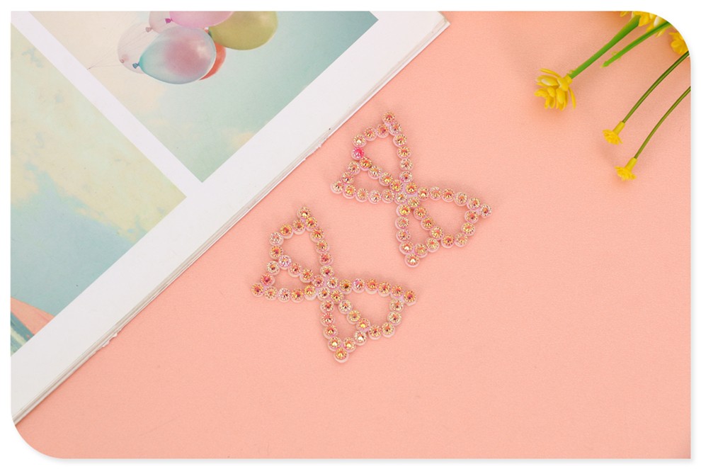 厂家直销平底钻发夹太阳花花边发夹贴片支持来样定制详情图7