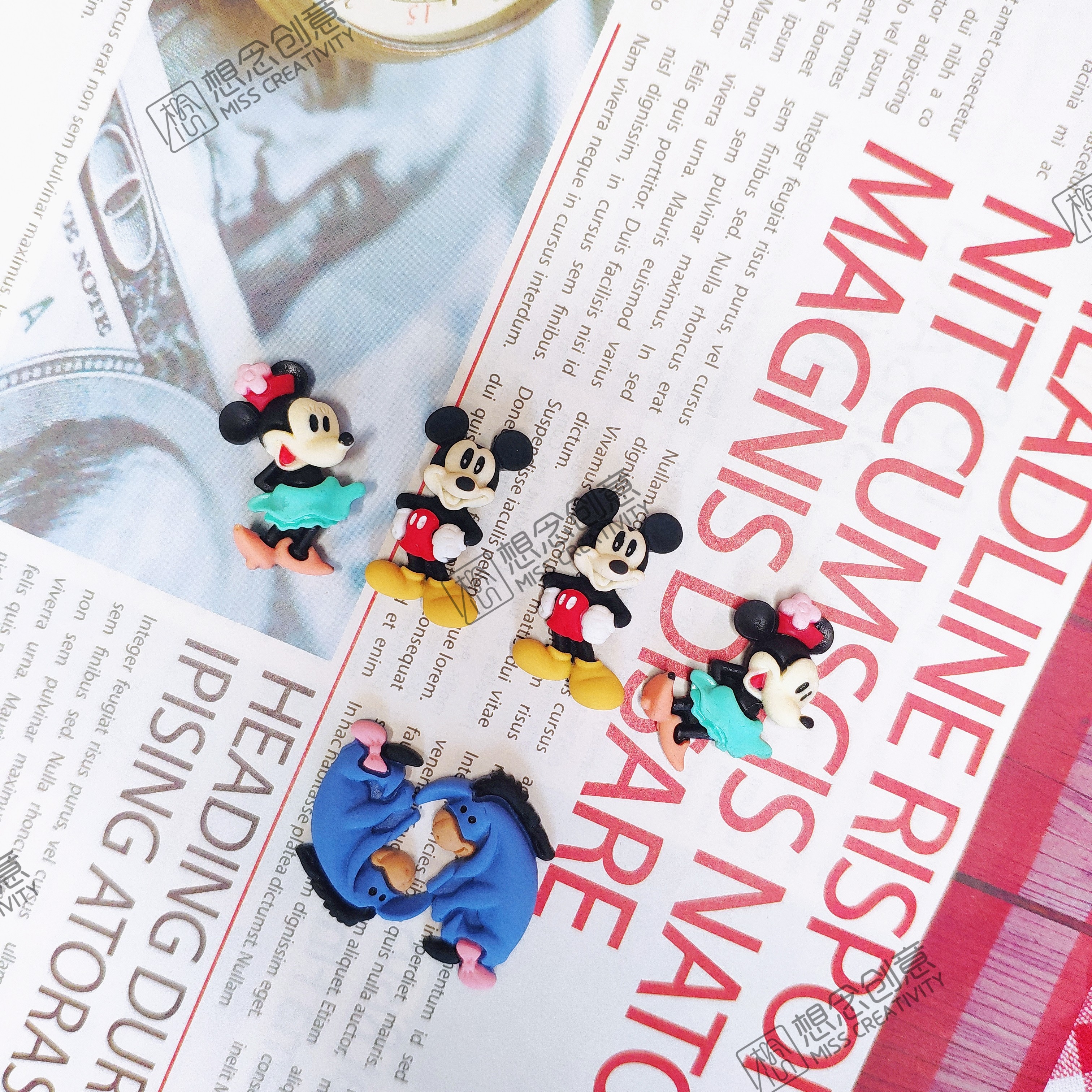 想念创意DIY叠叠乐娃娃配饰服饰服装辅料配件树脂贴片鞋花配件厂家ac111(产品均为亮面效果)详情图2