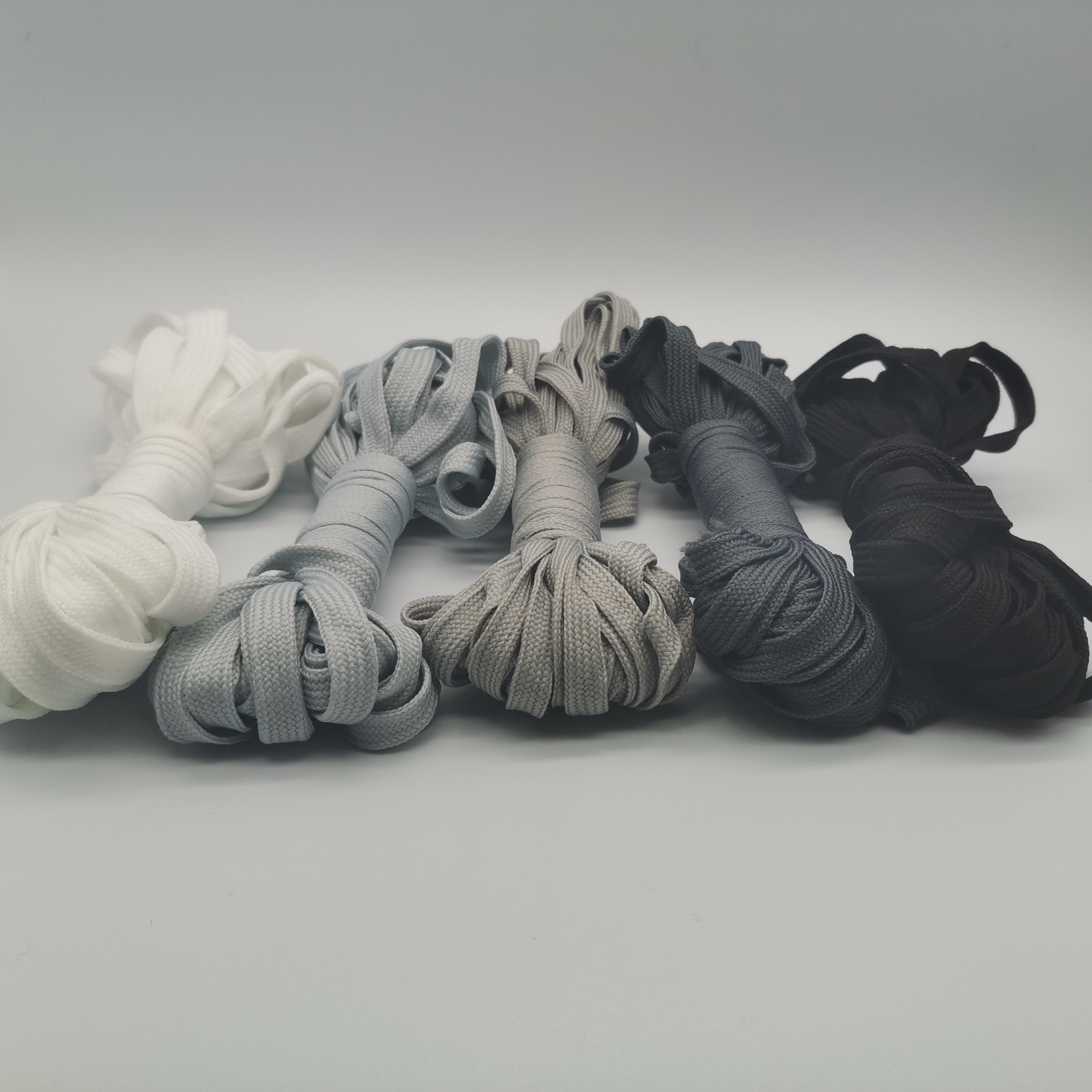 New Polyester Hollow Core Wide Flat Rope Color Horse Belt 6Mm Shoelace Pants Belt Can Be Customized Clothing Accessories undefined