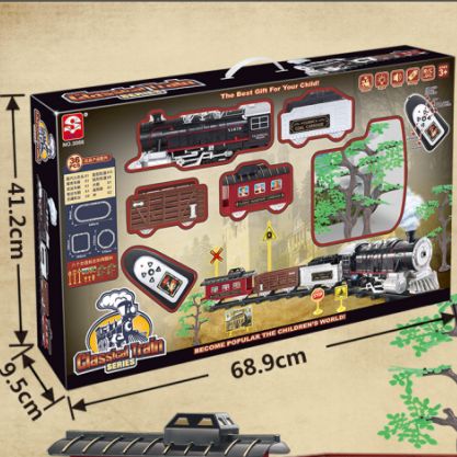 3086 Classic steam remote control rail train