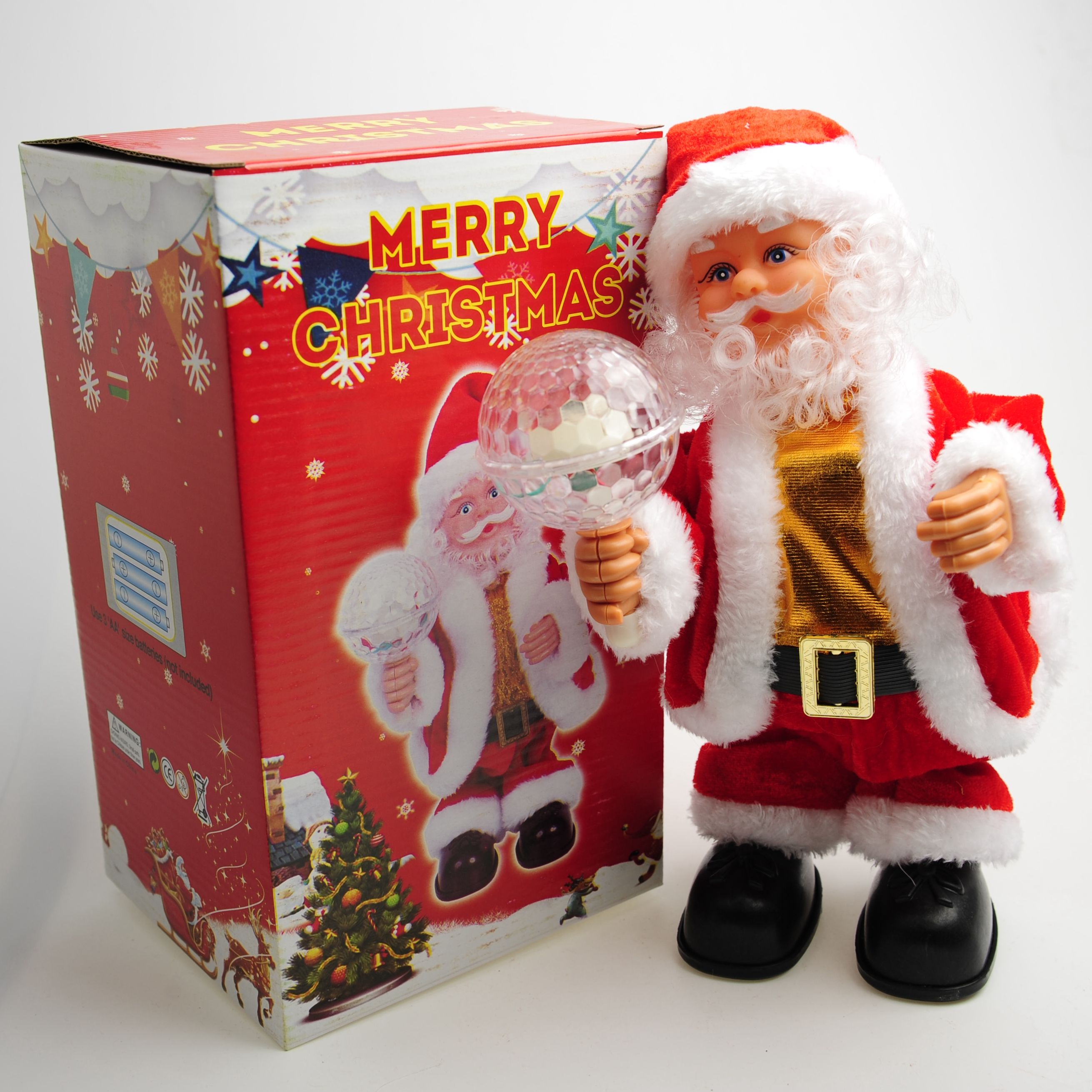 12-inch flashing ball Santa Claus Music Elder Item Picture