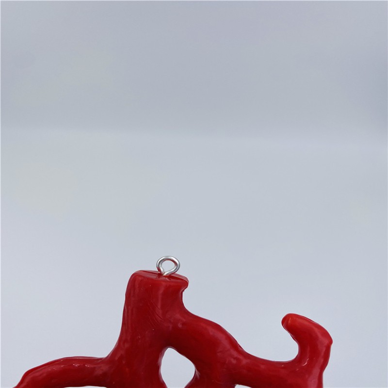 Fashionable acrylic beads imitating coral shapes, two-color cloud scattered beads, DIY earrings, necklaces, accessories, wholesale pendants detail image 8