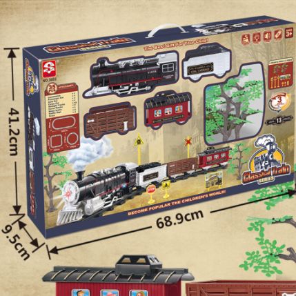 3082 Classical programmed steam-electric rail train