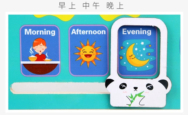Wooden toys for early education cognition, frog clock toys, parent-child partner games, logical thinking ability cultivation, strong fun, rich colors, early education enlightenment practice, exercise hand-eye coordination ability detail image 7
