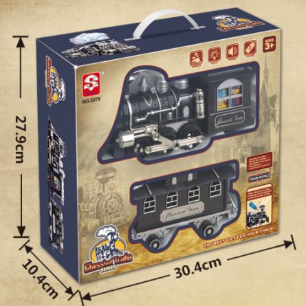 3078 Classic Steam Universal Train (with one car)