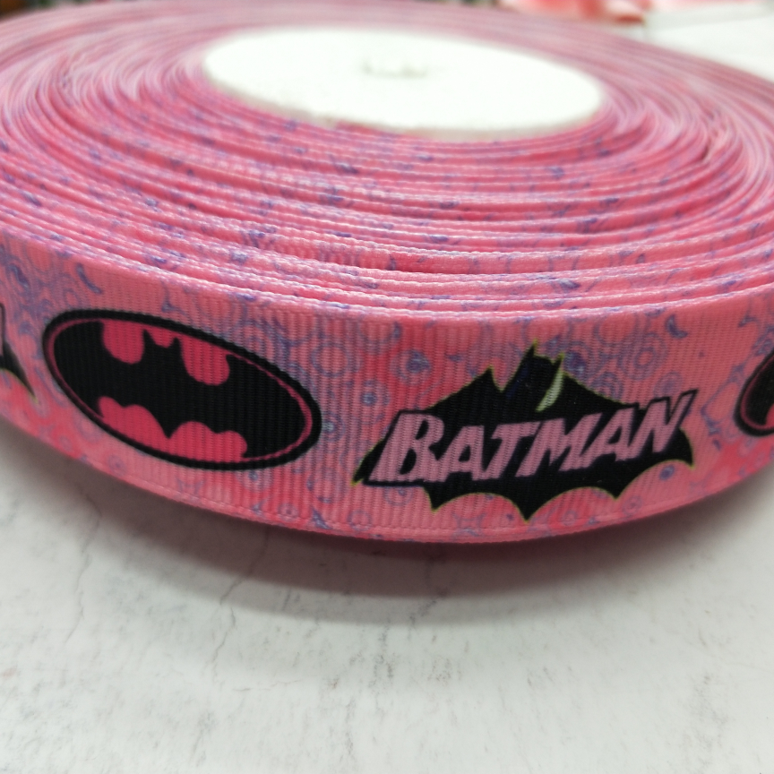 2.5CM thread with digital printing DIY make foundation Batman