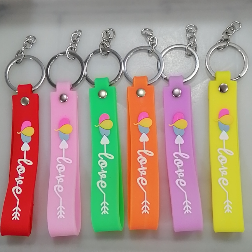 Single-sided leather mobile phone string keychain series mixed 6