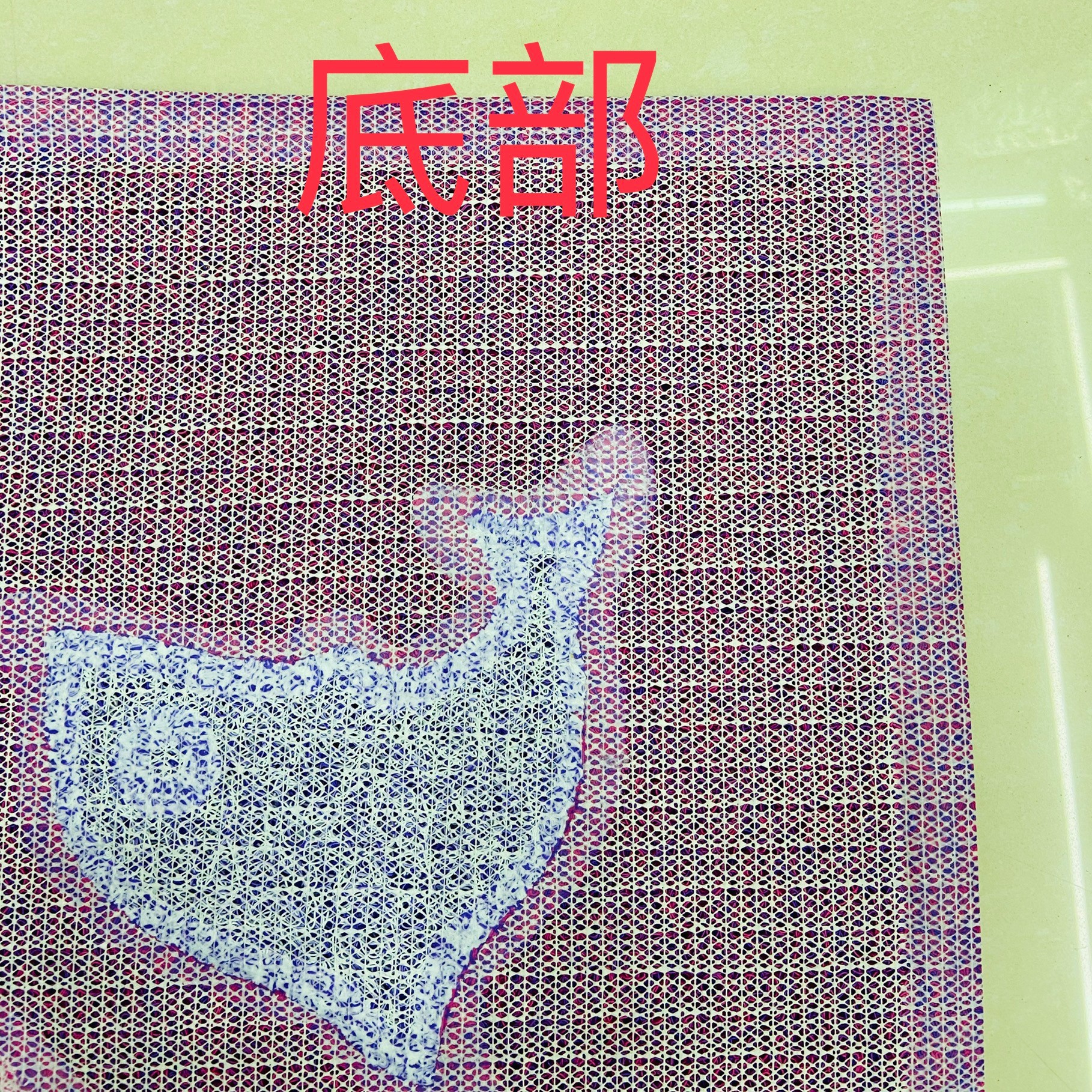 pvc拉丝压花地毯 拼图地垫 卧室玄关 厨房 室外拼图地垫门垫详情图3