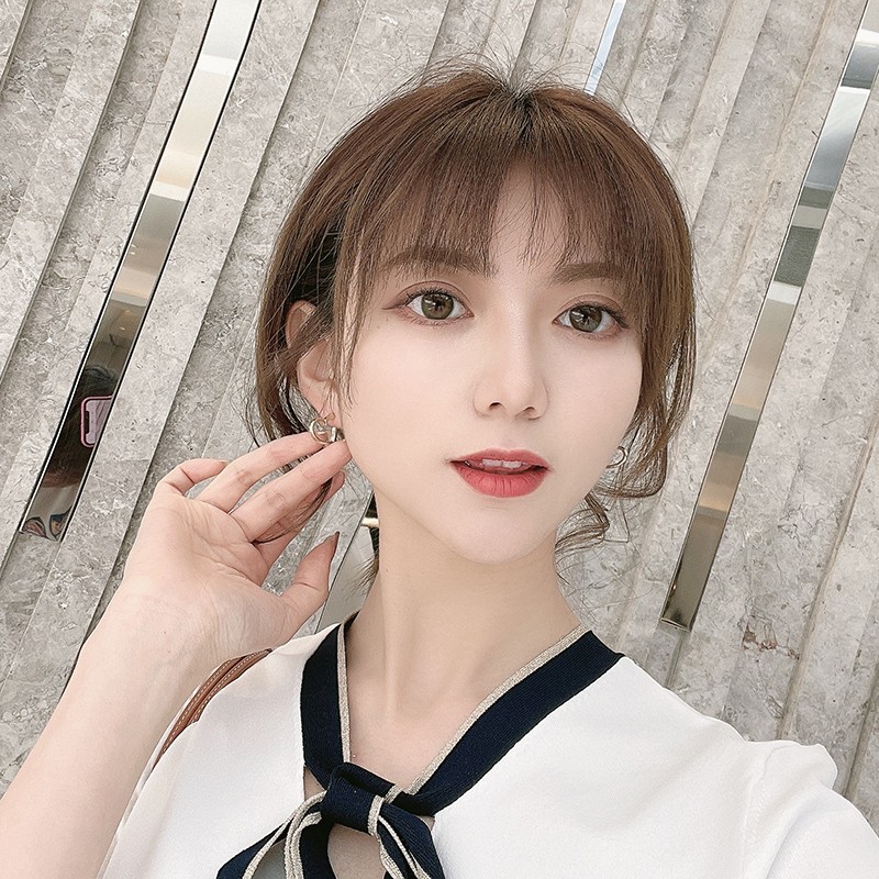 S925银针简约镂空爱心耳钉百搭气质冷淡风耳环日常百搭女耳饰批发 伊左伊右 饰品批发 伊左伊右 饰品批发详情图9