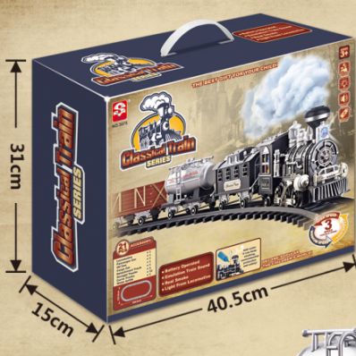 Classic steam remote control rail train