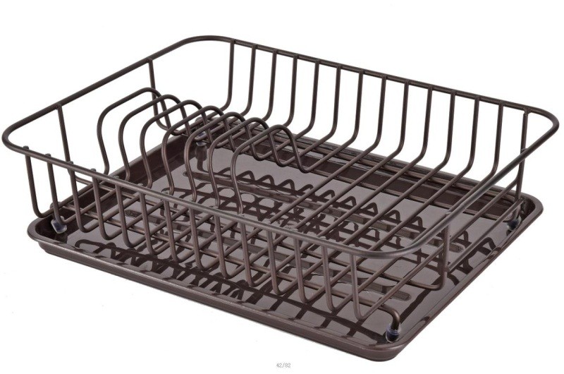 The dish rack is made of bronze gold detail image 1