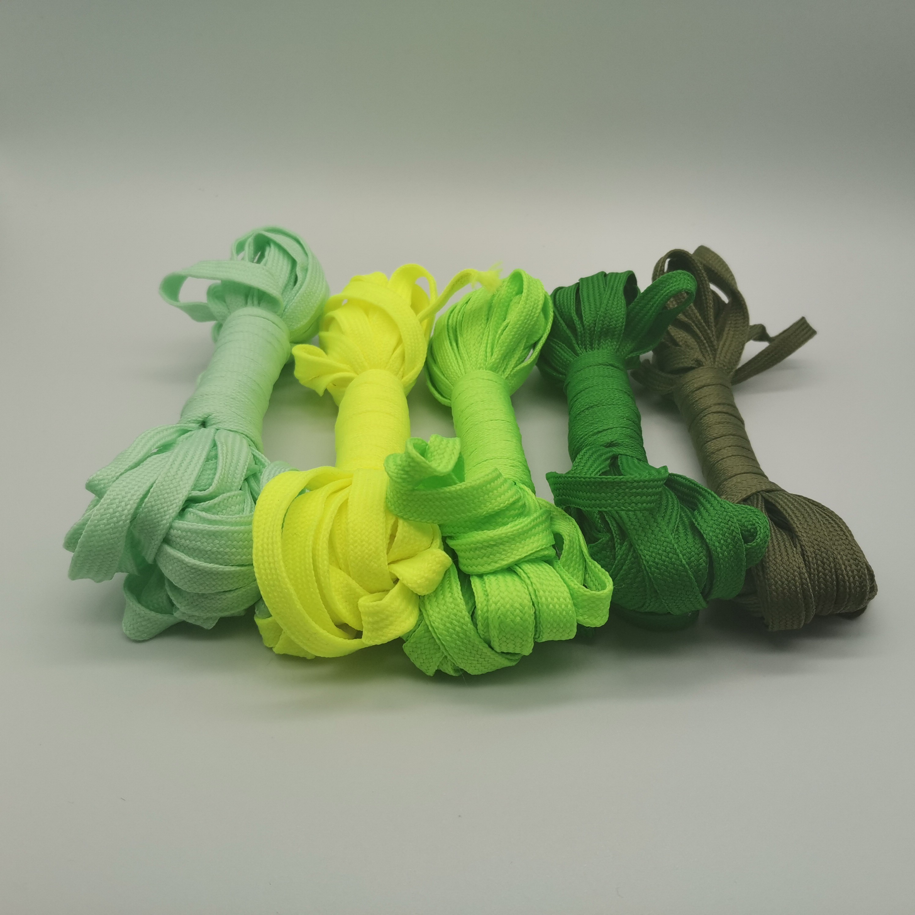 New Polyester Hollow Core Wide Flat Rope Color Horse Belt 6Mm Shoelace Pants Belt Can Be Customized Clothing Accessories Item Picture