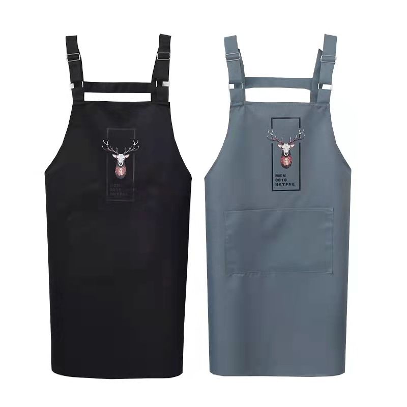 Apron Home Kitchen Waterproof And Oil Resistant Female Nordic Style Fashion Korean Version Custom Logo Work Clothes Restaurant Version Waist Item Picture