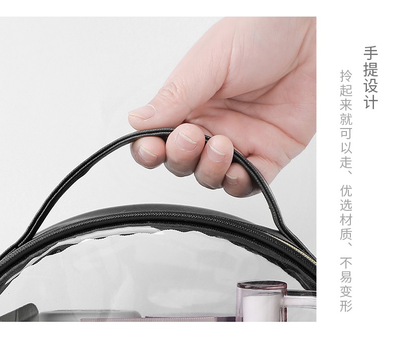 Leather Makeup Bag Medium undefined