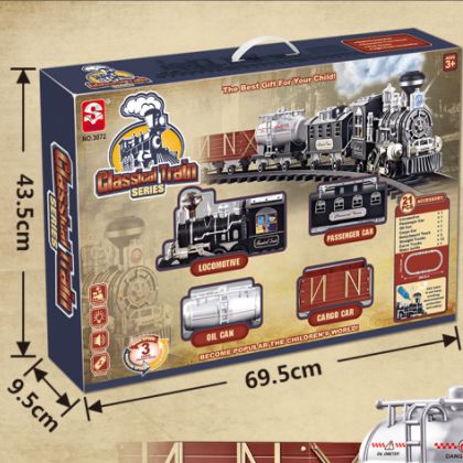Classic steam remote control rail train (window box) 14