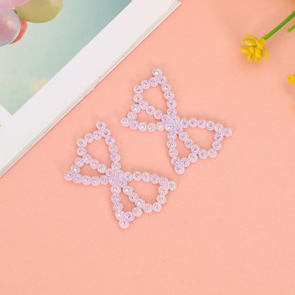 厂家直销平底钻发夹太阳花花边发夹贴片支持来样定制细节图